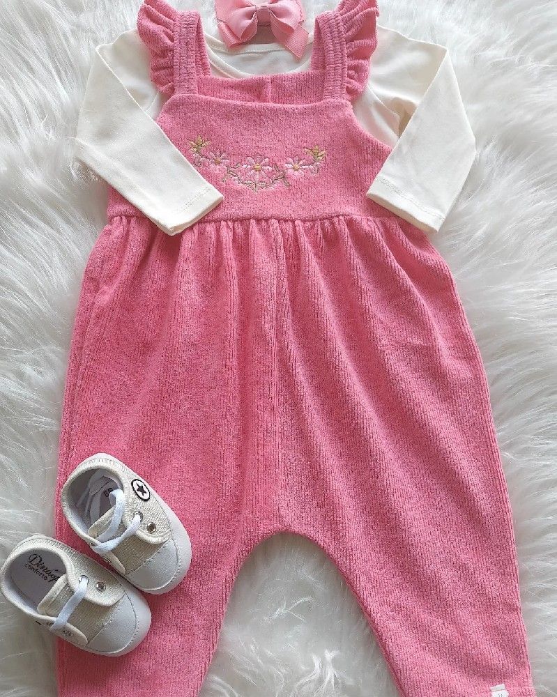 JARDINEIRA COM BLUSA ML