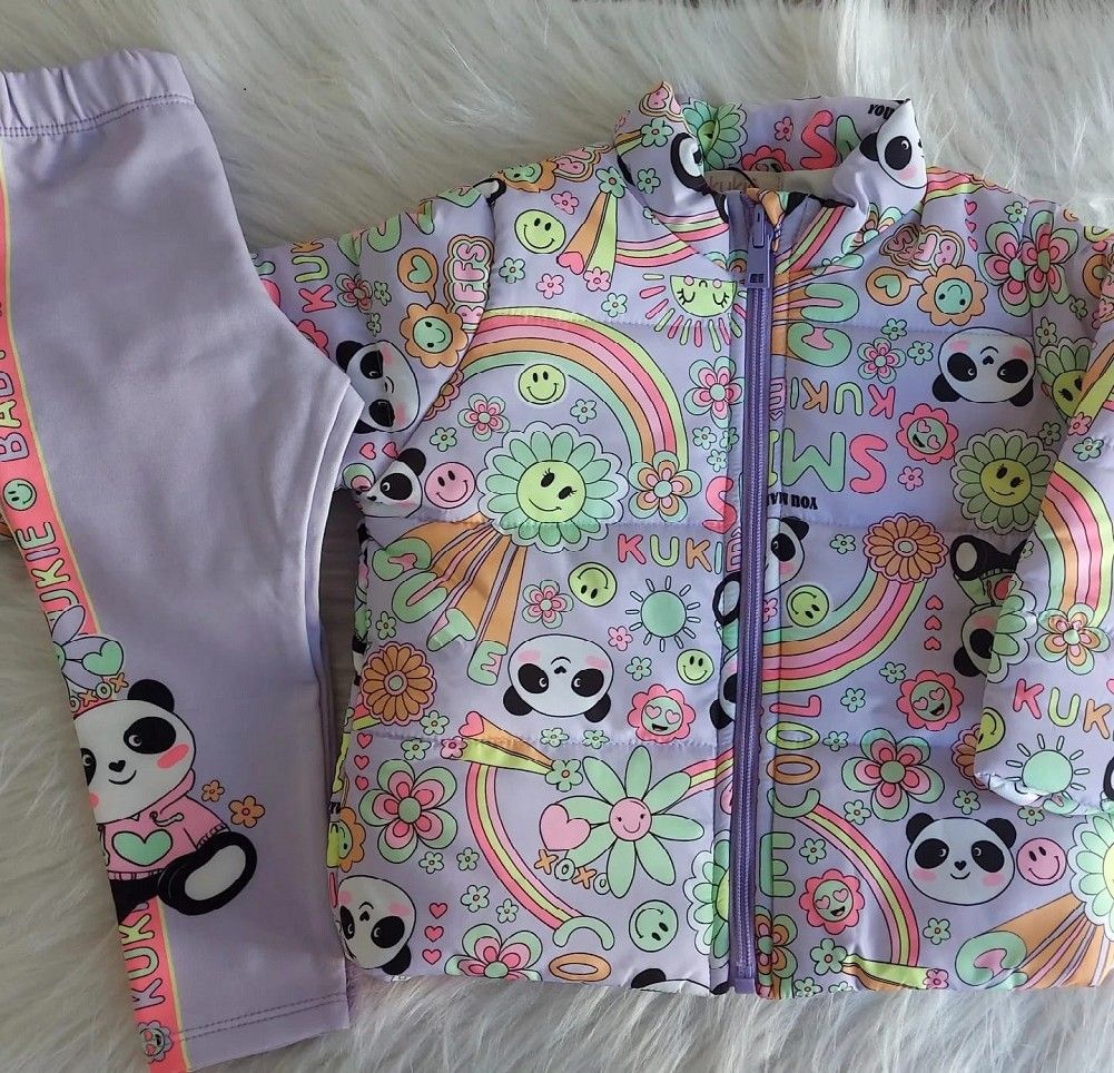 CONJUNTO JAQUETA PUFFER E LEGGING KUKIE