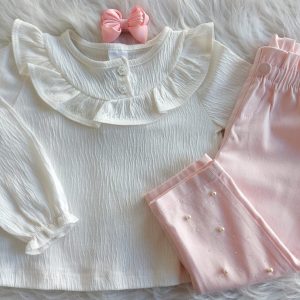 CONJ BATA ML E CALCA COM DETALHE KUKIE