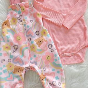 CONJUNTO JARDINEIRA E BODY ML KUKIE