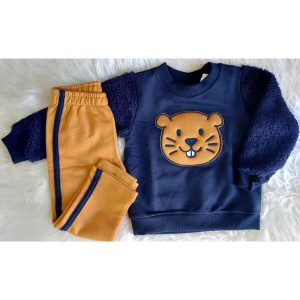 CONJUNTO ML CASTOR E CALCA MOLETOM JACA LELE