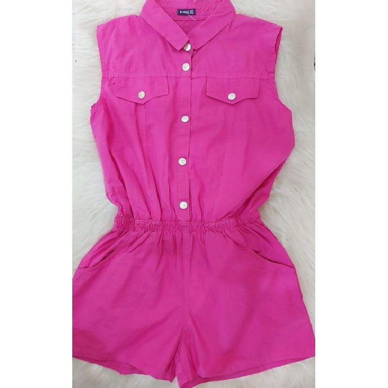 MACAQUINHO CURTO C/LAPELA EM SARJA NINA GO