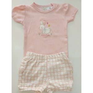 MINI CO CJ BODY MC COELHA/SHORTS BABADO
