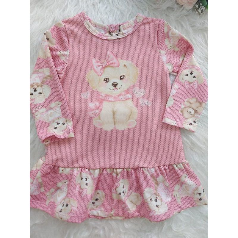 79802 P-GG KUKIE VESTIDO ML DOG C/LACO G